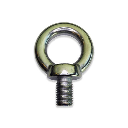 AZTEC LIFTING HARDWARE Eye Bolt With Shoulder, M24, 36 mm Shank, 50 mm ID, 18-8 Stainless Steel, Polished SSD024